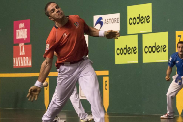 Imágenes del partido entre Olaizola-Albisu y Bengoetxea-Imaz del Parejas 2019