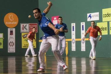 Imágenes del partido entre Olaizola-Albisu y Bengoetxea-Imaz del Parejas 2019