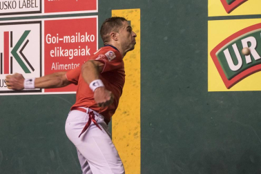 Imágenes del partido entre Olaizola-Albisu y Bengoetxea-Imaz del Parejas 2019