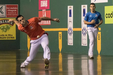 Imágenes del partido entre Olaizola-Albisu y Bengoetxea-Imaz del Parejas 2019