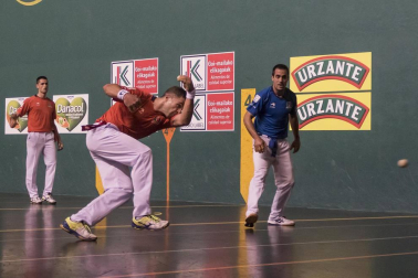 Imágenes del partido entre Olaizola-Albisu y Bengoetxea-Imaz del Parejas 2019