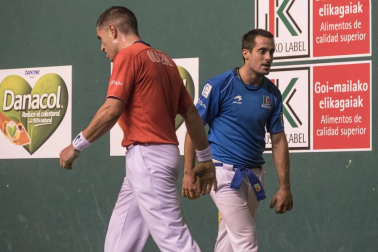 Imágenes del partido entre Olaizola-Albisu y Bengoetxea-Imaz del Parejas 2019