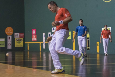 Imágenes del partido entre Olaizola-Albisu y Bengoetxea-Imaz del Parejas 2019