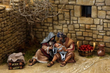 Imágenes de los belenes que forman la exposición de Navidad 2018 en Baluarte.