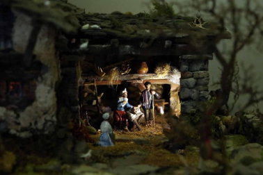 Imágenes de los belenes que forman la exposición de Navidad 2018 en Baluarte.