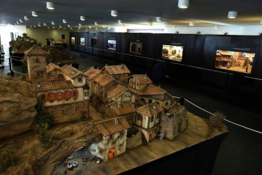 Imágenes de los belenes que forman la exposición de Navidad 2018 en Baluarte.