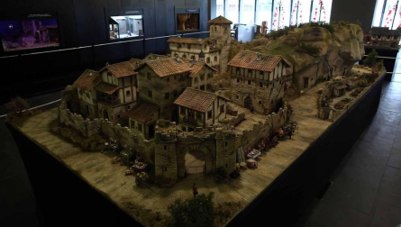 Imágenes de los belenes que forman la exposición de Navidad 2018 en Baluarte.
