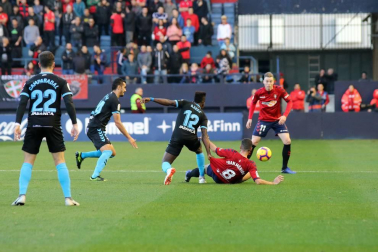 Imágenes del partido del Osasuna Lugo.