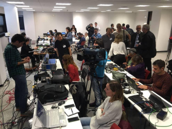 Los periodistas, en la Audiencia, ante la sentencia de la Manada