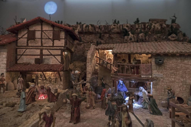 La Asociación de Belenistas de Tierra Estella muestra el fruto de un año de trabajo en la casa de cultura Fray Diego