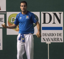 Imágenes del partido entre Olaizola-Albisu y Bengoetxea-Imaz del Parejas 2019