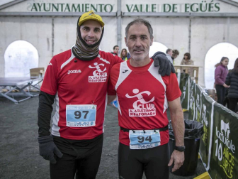 Fotos de la carrera celebrada en las laderas en torno a los depósitos de agua de Burlada, así como las de Beloso Alto y un tramo del Paseo del Arga.