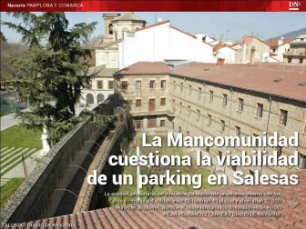 Además, la Mancomunidad cuestiona la viabilidad de un parking en el edificio de las Salesas