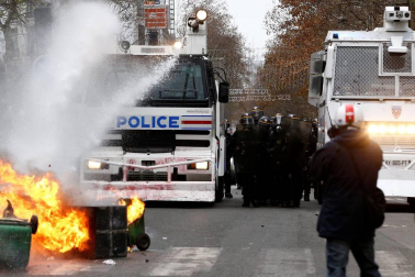 Este sábado, 8 de diciembre de 2018, los chalecos amarillos volvieron a manifestarse en París contra las políticas del presidente, Emmanuel Macron.