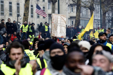 Este sábado, 8 de diciembre de 2018, los chalecos amarillos volvieron a manifestarse en París contra las políticas del presidente, Emmanuel Macron.
