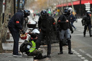 Este sábado, 8 de diciembre de 2018, los chalecos amarillos volvieron a manifestarse en París contra las políticas del presidente, Emmanuel Macron.