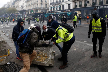 Este sábado, 8 de diciembre de 2018, los chalecos amarillos volvieron a manifestarse en París contra las políticas del presidente, Emmanuel Macron.