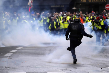 Este sábado, 8 de diciembre de 2018, los chalecos amarillos volvieron a manifestarse en París contra las políticas del presidente, Emmanuel Macron.