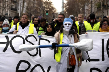 Este sábado, 8 de diciembre de 2018, los chalecos amarillos volvieron a manifestarse en París contra las políticas del presidente, Emmanuel Macron.