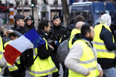 Este sábado, 8 de diciembre de 2018, los chalecos amarillos volvieron a manifestarse en París contra las políticas del presidente, Emmanuel Macron.
