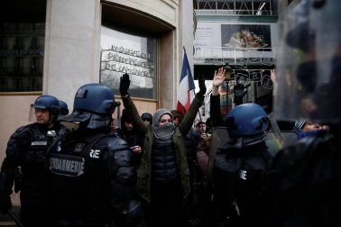 Este sábado, 8 de diciembre de 2018, los chalecos amarillos volvieron a manifestarse en París contra las políticas del presidente, Emmanuel Macron.