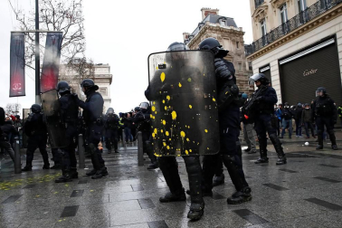 Este sábado, 8 de diciembre de 2018, los chalecos amarillos volvieron a manifestarse en París contra las políticas del presidente, Emmanuel Macron.