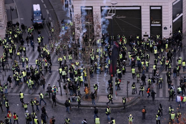 Este sábado, 8 de diciembre de 2018, los chalecos amarillos volvieron a manifestarse en París contra las políticas del presidente, Emmanuel Macron.
