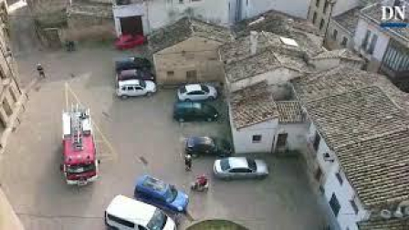 Incendio en Olite