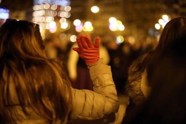 Concentración convocada por el colectivo feminista Andrea- Lunes Lilas para rechazar la violencia machista en especial contra la sentencia que confirma el fallo inicial de la Manada.