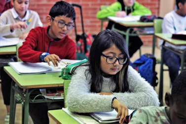 Alumnado del CP Azpilagaña