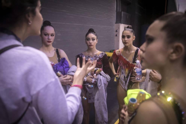 Los clubes se han exhibido en el primer pase en el Navarra Arena.