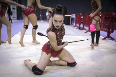 Los clubes se han exhibido en el primer pase en el Navarra Arena.