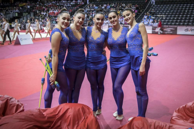 Los clubes se han exhibido en el primer pase en el Navarra Arena.