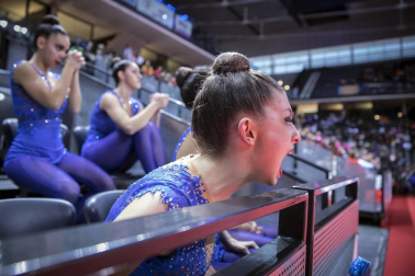 Los clubes se han exhibido en el primer pase en el Navarra Arena.