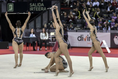 Los clubes se han exhibido en el primer pase en el Navarra Arena.