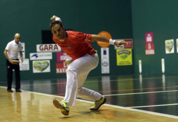 Imágenes del partido entre Ezkurdia-Galarza y Olaizola-Albisu