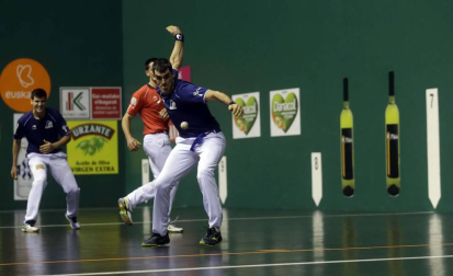 Imágenes del partido entre Ezkurdia-Galarza y Olaizola-Albisu