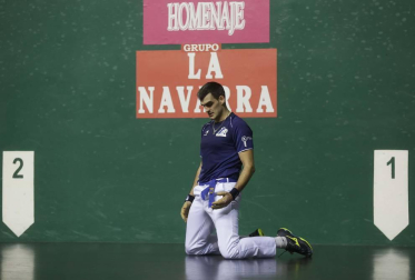 Imágenes del partido entre Ezkurdia-Galarza y Olaizola-Albisu