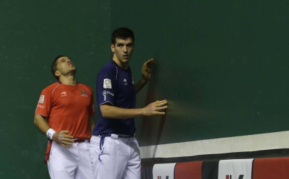 Imágenes del partido entre Ezkurdia-Galarza y Olaizola-Albisu