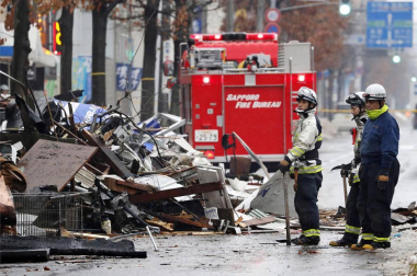 La explosión ha destruido por completo el edificio donde se encontraba el restaurante