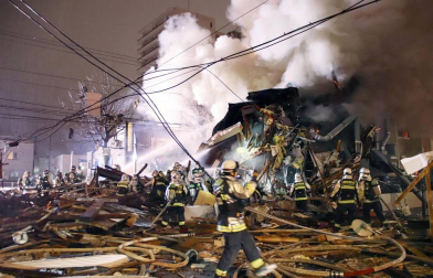La explosión ha destruido por completo el edificio donde se encontraba el restaurante