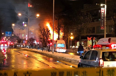 La explosión ha destruido por completo el edificio donde se encontraba el restaurante