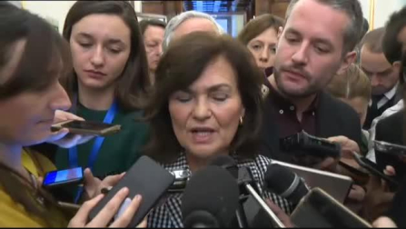 Carmen Calvo confirma una reunión a solas entre Sánchez y Torra