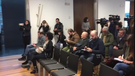 Rueda de prensa de Podemos Orain Bai sobre la expulsión de tres parlamentarios