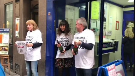 Celebración del Gordo en Pamplona