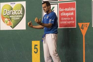 Imágenes del partido entre Olaizola-Albisu y Bengoetxea-Imaz del Parejas 2019