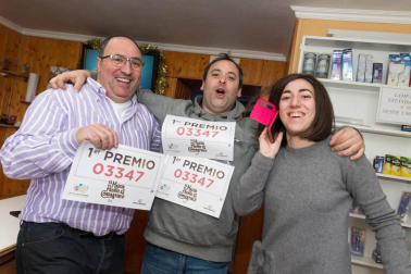 Fotos de Pamplona, Tudela y Fitero, donde ha dejado premios el sorteo de la Lotería de Navidad 2018 en Navarra.
