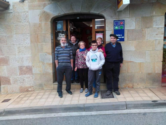 Fotos de Pamplona, Tudela y Fitero, donde ha dejado premios el sorteo de la Lotería de Navidad 2018 en Navarra.
