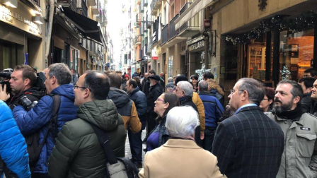 Fotos de Pamplona, Tudela y Fitero, donde ha dejado premios el sorteo de la Lotería de Navidad 2018 en Navarra.