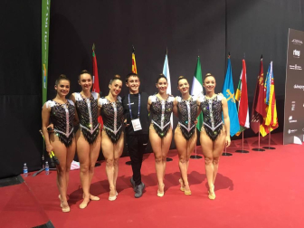 Equipos de Lagunak participantes en el Campeonato de España disputado en el Navarra Arena